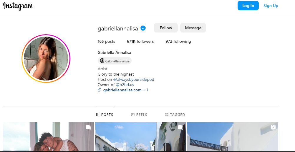 Gabriella Annalisa Instagram And Modeling Career