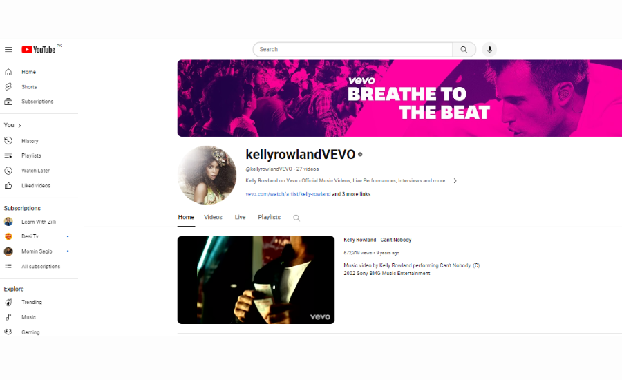 Kelly Rowland Social Media Accounts