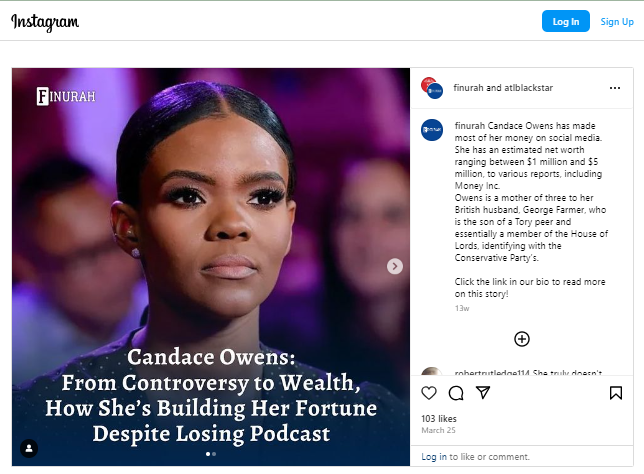 Candace Owens: Online Presence And Activism Overview